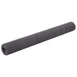 vidaXL Chicken Wire Fence Wire Netting Wire Mesh Panel Steel with PVC Coating - grey, 1.2 m