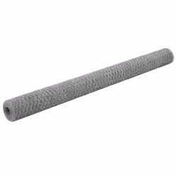 vidaXL Chicken Wire Fence Wire Netting Wire Mesh Panel Steel with PVC Coating - 1.5 m