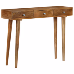 vidaXL Solid Mango Wood Console Table 102x30x79cm Entryway Display Stand Desk - Additional view 10