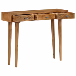 vidaXL Solid Mango Wood Console Table 102x30x79cm Entryway Display Stand Desk