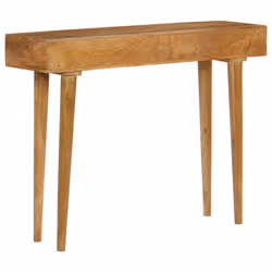 vidaXL Solid Mango Wood Console Table 102x30x79cm Entryway Display Stand Desk