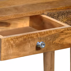 vidaXL Solid Mango Wood Console Table 102x30x79cm Entryway Display Stand Desk - Additional view 6