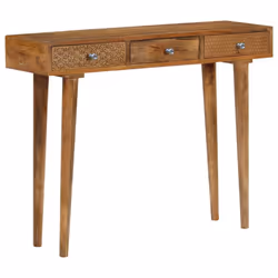 vidaXL Solid Mango Wood Console Table 102x30x79cm Entryway Display Stand Desk - Additional view 8