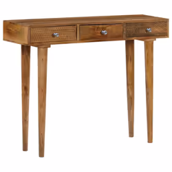 vidaXL Solid Mango Wood Console Table 102x30x79cm Entryway Display Stand Desk - Additional view 9