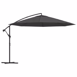 vidaXL Cantilever Garden Parasol with Aluminium Pole Shade Umbrella Anthracite