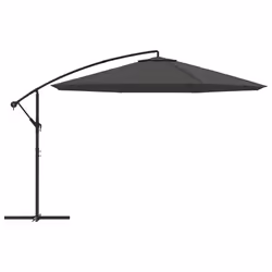 vidaXL Cantilever Garden Parasol with Aluminium Pole Shade Umbrella Anthracite