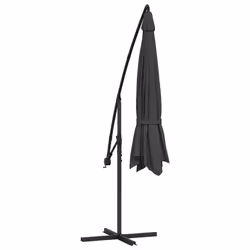 vidaXL Cantilever Garden Parasol with Aluminium Pole Shade Umbrella Anthracite - Additional view 4