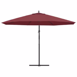 vidaXL Cantilever Garden Parasol with Aluminium Pole Umbrella Bordeaux Red - Additional view 4