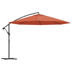 vidaXL Cantilever Umbrella with Aluminium Pole 350cm Terracotta Patio Parasol