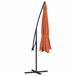 vidaXL Cantilever Umbrella with Aluminium Pole 350cm Terracotta Patio Parasol