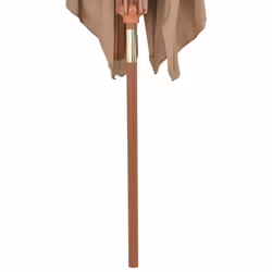vidaXL Garden Parasol with Wooden Pole Sunshade Outdoor Umbrella Canopy Taupe - Additional view 6