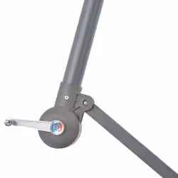 vidaXL Cantilever Garden Parasol with LED Lights and Metal Pole Anthracite - Additional view 6