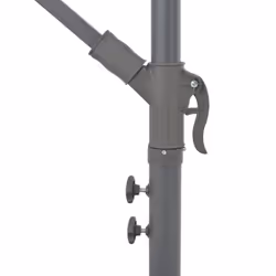 vidaXL Cantilever Garden Parasol with LED Lights and Metal Pole Anthracite - Additional view 7