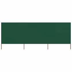 vidaXL 3-panel Wind Screen Fabric Green Camping Windbreaker Privacy Shelter