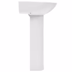 vidaXL Freestanding Basin with Pedestal Ceramic White 520x440x190mm Wash Sink - Additional view 3