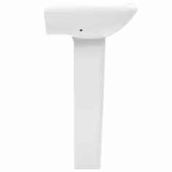 vidaXL Freestanding Basin with Pedestal Ceramic White 580x470x200mm Wash Sink - Additional view 3