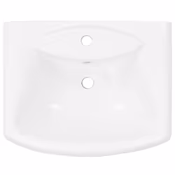 vidaXL Freestanding Basin with Pedestal Ceramic White 580x470x200mm Wash Sink - Additional view 4