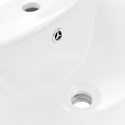 vidaXL Freestanding Basin with Pedestal Ceramic White 580x470x200mm Wash Sink - Additional view 5