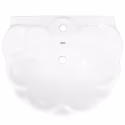 vidaXL Freestanding Basin with Pedestal Ceramic White 580x510x200mm Wash Sink - Additional view 5