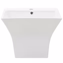 vidaXL Wall-mounted Basin Ceramic White 500x450x410mm Bathroom Sink Wash Bowl