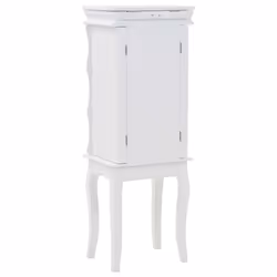 vidaXL Free Standing Jewelry Cabinet White Jewelry Box Cosmetic Cabinet - Additional view 4