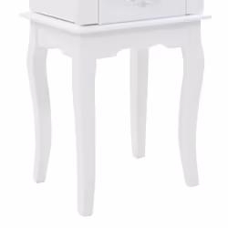 vidaXL Free Standing Jewelry Cabinet White Jewelry Box Cosmetic Cabinet - Additional view 8