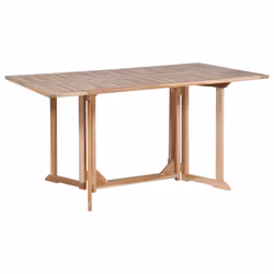 vidaXL 7 Piece Solid Teak Wood Folding Garden Dining Set Butterfly Table Chair