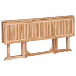 vidaXL 7 Piece Solid Teak Wood Folding Garden Dining Set Butterfly Table Chair - Additional view 7