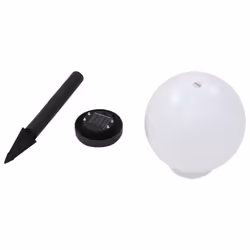 vidaXL 3x Outdoor Solar Lamps LED Spherical 20cm RGB Garden Lighting Fixture - Additional view 4