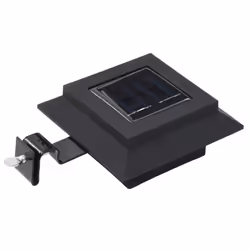 vidaXL 6x Outdoor Solar Lamps LED Square 12cm Black Garden Lighting Fixture