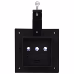 vidaXL 6x Outdoor Solar Lamps LED Square 12cm Black Garden Lighting Fixture - Additional view 9