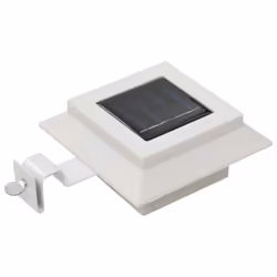 vidaXL 6x Outdoor Solar Lamps LED Square 12cm White Garden Lighting Fixture