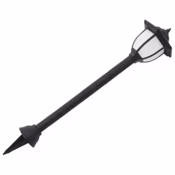 vidaXL 3x Outdoor Solar Lamps LED Black Garden Yard Standing Lighting Fixture - Additional view 4