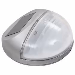 vidaXL 12x Outdoor Solar Wall Lamps LED Round Silver Garden Lighting Fixture