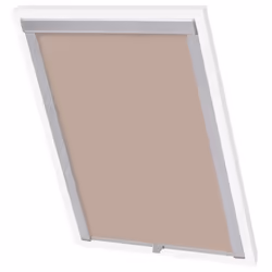 vidaXL Blackout Roller Blind Beige MK06 Home Office Window Curtain Shade Drape