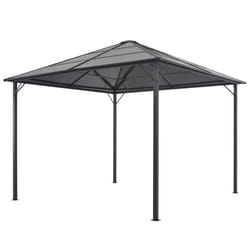 vidaXL Gazebo with Roof Party Tent Canopy Shelter Aluminium 3x3m Anthracite