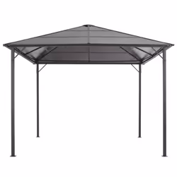 vidaXL Gazebo with Roof Party Tent Canopy Shelter Aluminium 3x3m Anthracite