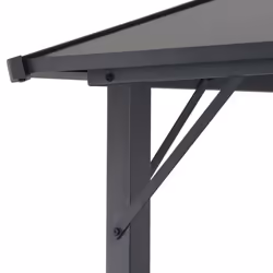 vidaXL Gazebo with Roof Party Tent Canopy Shelter Aluminium 3x3m Anthracite - Additional view 4