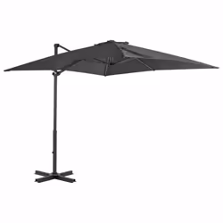 vidaXL Cantilever Garden Parasol with Aluminium Pole Shade Umbrella Anthracite