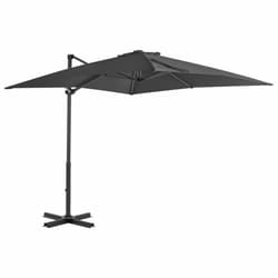 vidaXL Cantilever Garden Parasol with Aluminium Pole Shade Umbrella Anthracite