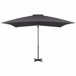 vidaXL Cantilever Garden Parasol with Aluminium Pole Shade Umbrella Anthracite