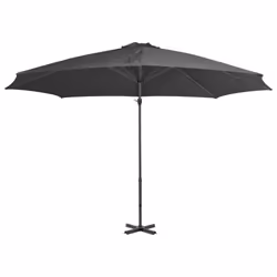 vidaXL Cantilever Garden Parasol with Aluminium Pole Umbrella Anthracite