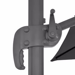 vidaXL Cantilever Umbrella with Aluminium Pole Garden Sunshade Outdoor Parasol - anthracite, 400 x 300 cm - Additional view 6
