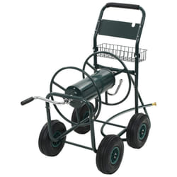 vidaXL Garden Hose Trolley with 1/2" Hose Connector 75m Steel Cart Organiser