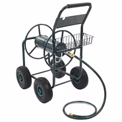 vidaXL Garden Hose Trolley with 1/2" Hose Connector 75m Steel Cart Organiser - Additional view 5