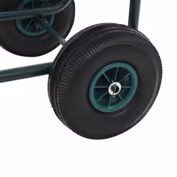vidaXL Garden Hose Trolley with 1/2" Hose Connector 75m Steel Cart Organiser - Additional view 8