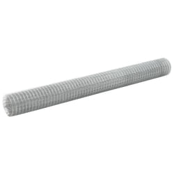 vidaXL Wire Netting Garden Wire Mesh Enclosure Fence Square 0.9mm Galvanised - 25 x 1.5 m/ 25 x 25 mm