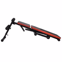 vidaXL Adjustable Sit-up Bench with Barbell and Dumbbell Set 30.5kg Fitness