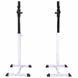 vidaXL Barbell Squat Rack with Barbell and Dumbbell Set 30.5kg Stand Holder - Additional view 2