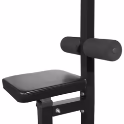 vidaXL Power Tower with Barbell and Dumbbell Set 30.5kg Pull-up Dip Station - Additional view 3